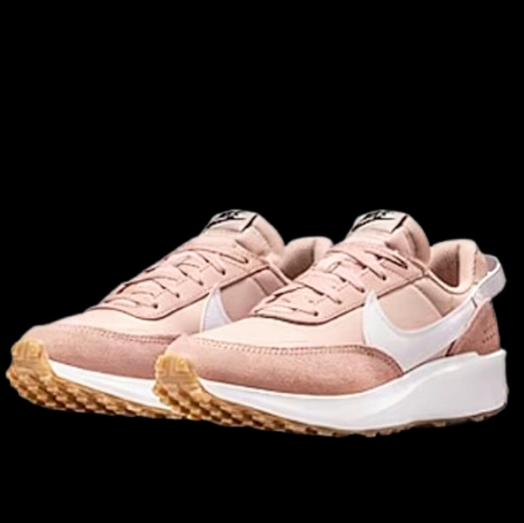 Nike Shoes - Nike Waffle Debut Running Womens Particle Pink White Gum Brown Beige